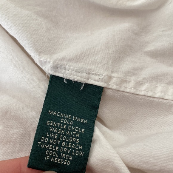 Ralph Lauren White Cotton Button Up - Picture 5 of 9